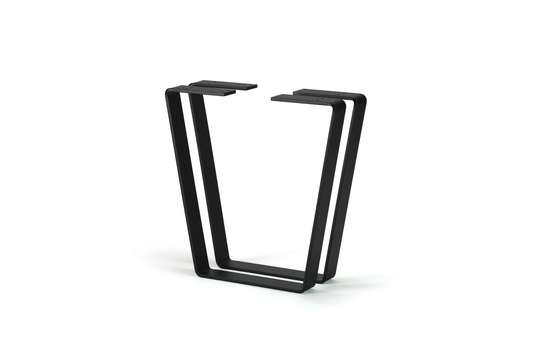 Trapezoid Steel Coffee Table Legs, Metal Bench Set Of 2