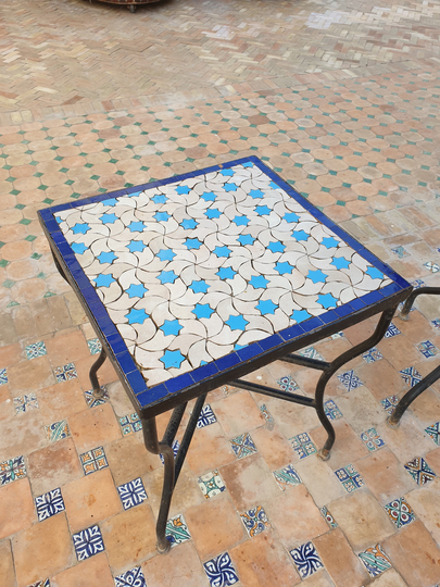 Mosaic Table Square Unique Design For Outdoor & Indoor 100% Handmade, Coffee Moroccan Luxury Decor