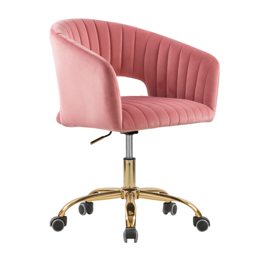 Swivel Chair Velvet Morden Cute Upholstered Task Chair Office Chair