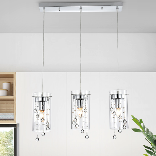 Parnassus 3-Light Kitchen Island Cylinder Pendant