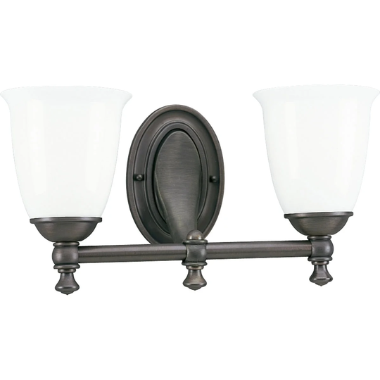 Progress Lighting Bronze Victorian Collection 2-light Venetian Bronze Bath Light