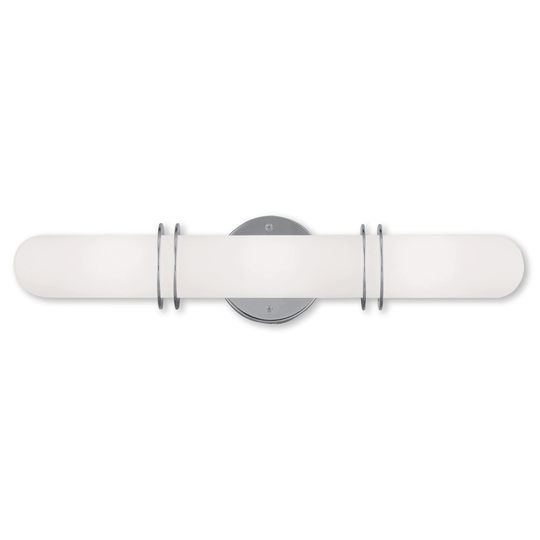 Livex Lighting Pelham 3 Light Polished Chrome Bath Vanity - Polished chrome - Polished chrome