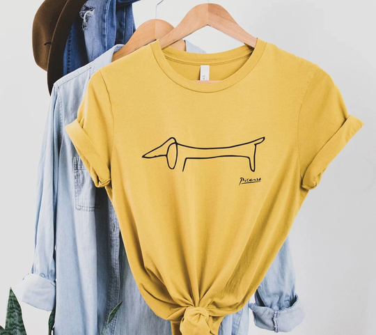 Picasso The Dog Artwork 1957 Tee, Picasso Shirt, Art, Artist Painter Tee Pablo