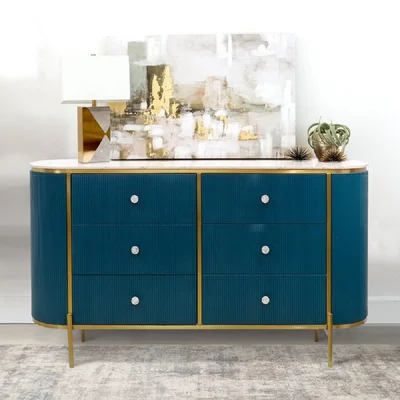 Calypso 47.5'' Wide 6 Drawer Wood Sideboard