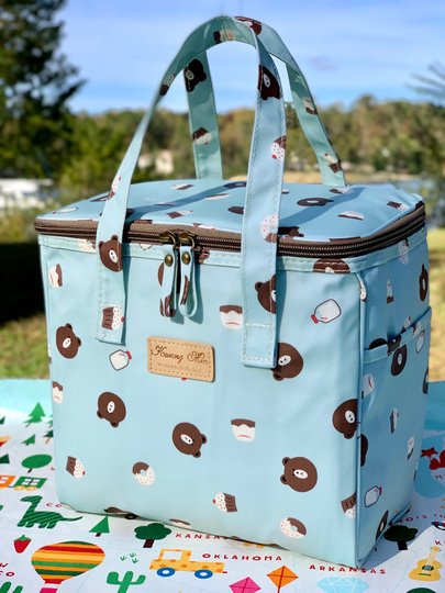 Super Cute Candy Bear Insulated Lunch Bag For Women/Kids, Reusable Box School, Office, Picnic, Beach, Waterproof, Ideal Gift