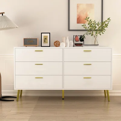 Omara 6 Drawer 54.1" W Double Dresser