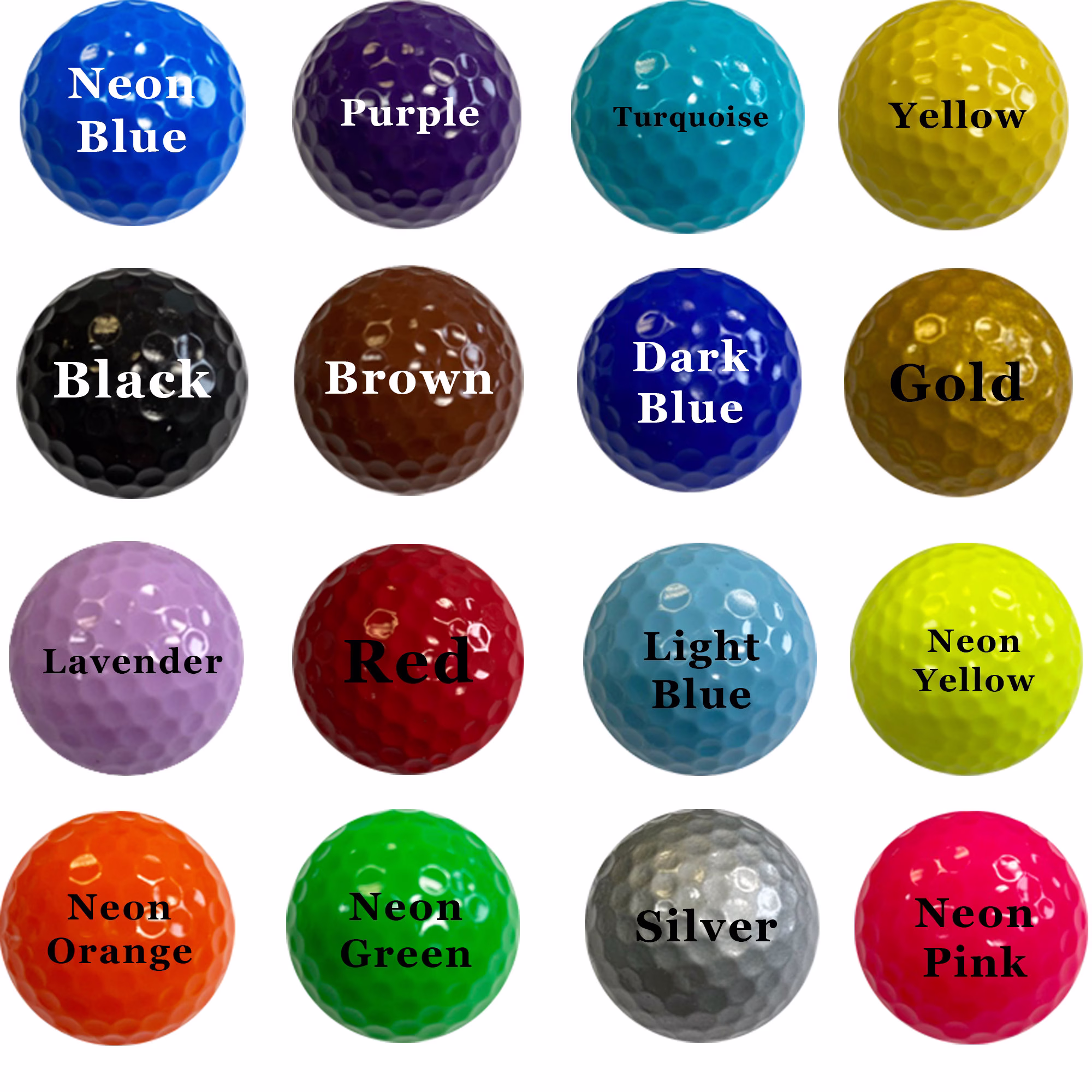 Personalized Colored Golf Balls - Gift | Idea Best Friend Color Balls