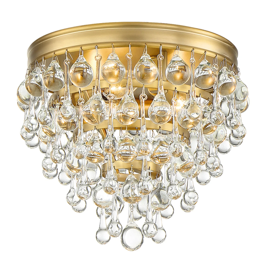 Crystorama Lighting Group Calypso 3 Light 10" Wide Flush Mount