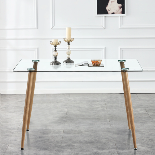 Rectangular Glass Dining Table