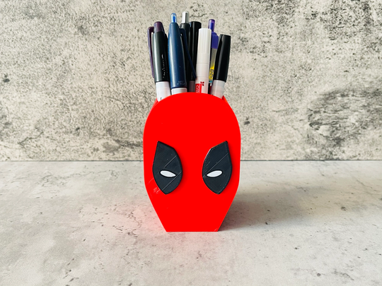 Pen & Pencil Holder | Deadpool Makeup Brush Marker Case