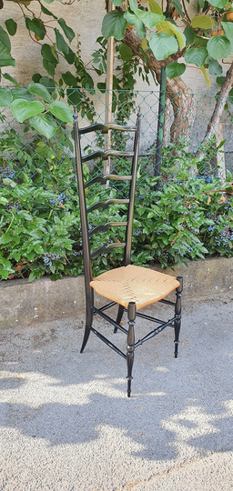 Vintage Italian High Back Chair/Chiavari 1950S
