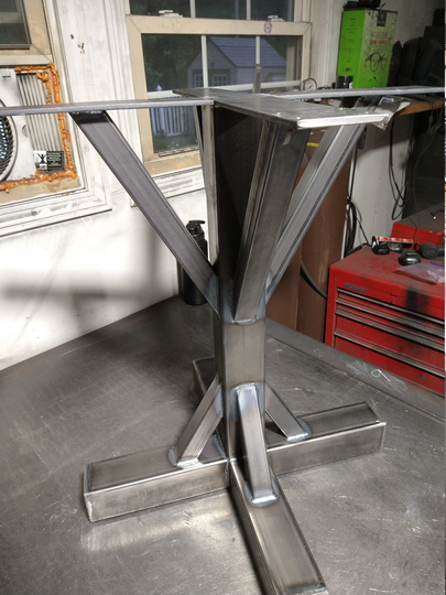 Pedestal Table Base, Legs, Metal Levelers