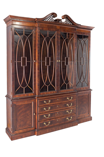 Henredon Aston Court Sideboard Credenza Buffet & Hutch - Mcm