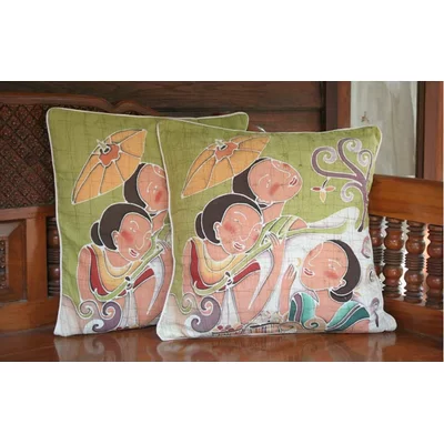 Tutbury Lanna Ladies' Charm Artisan Crafted Cotton Pillow Cover