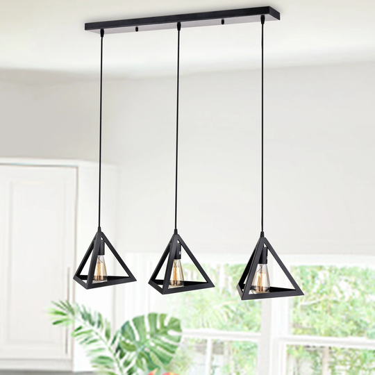 Celeste 3 - Light Kitchen Island Geometric Pendant