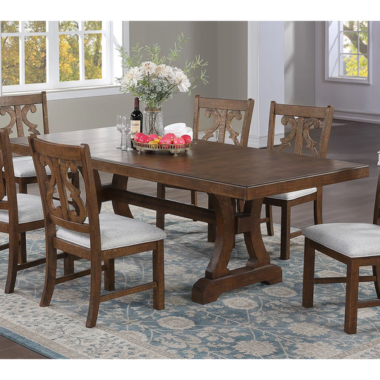 Rectangular Dining Table with 18-inch Leaf