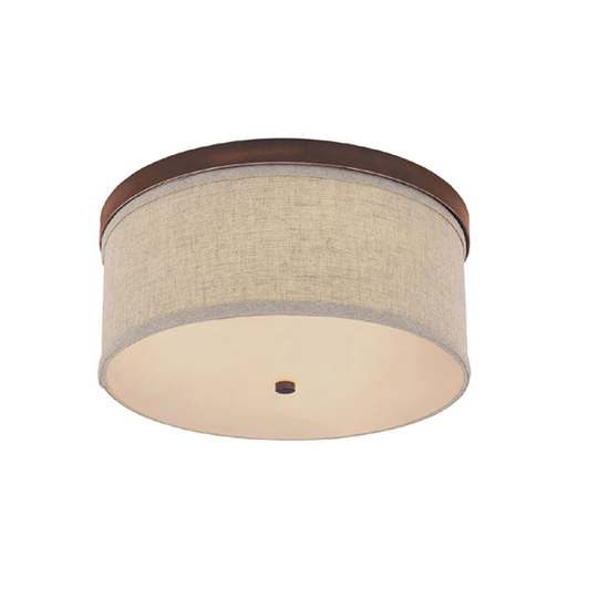 Midtown 3-light Burnished Bronze Flush Mount
