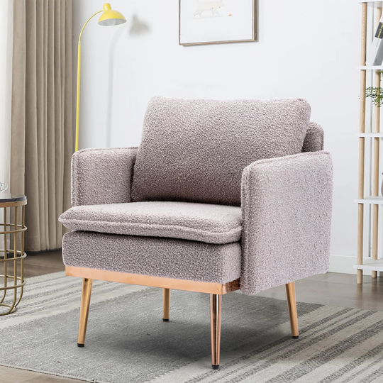 30.71" Chaise Lounge Chair, Accent Chair with Tufted Cushions