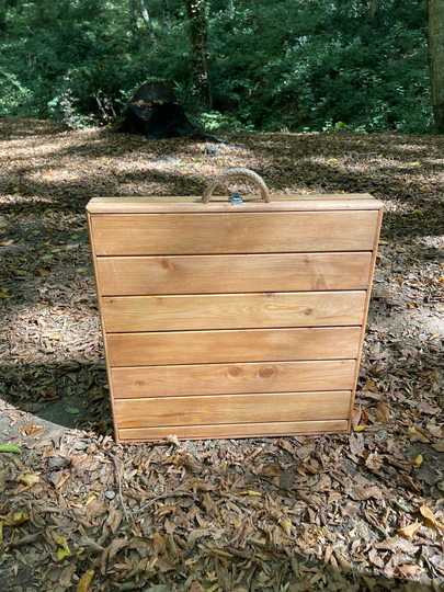 Wooden Table, | 44 Inc - 22 Inc Car Picnic Table, Folding Boho, Gift, Wood, Wood Table, Portable Table, Boho Table
