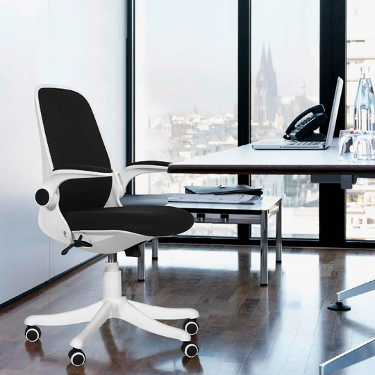 VECELO Office Chairs Adjustable Swivel Chair for Work Black - 22"*25"*27"