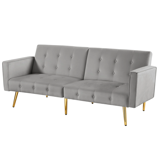 76" Velvet Sofa Bed