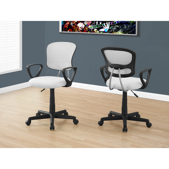 White Nylon Mesh Juvenile Multi-position Office Chair