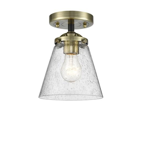 Innovations Lighting Small Cone 6" Wide Semi-Flush Ceiling Fixture