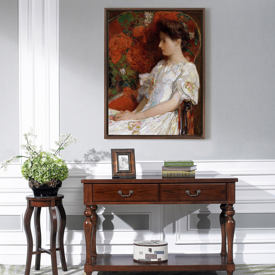 Childe Hassam, The Victorian Chair, Painted in 1906, Large Wall Art, Framed Art, Canvas Art, Large Canvas, M5488