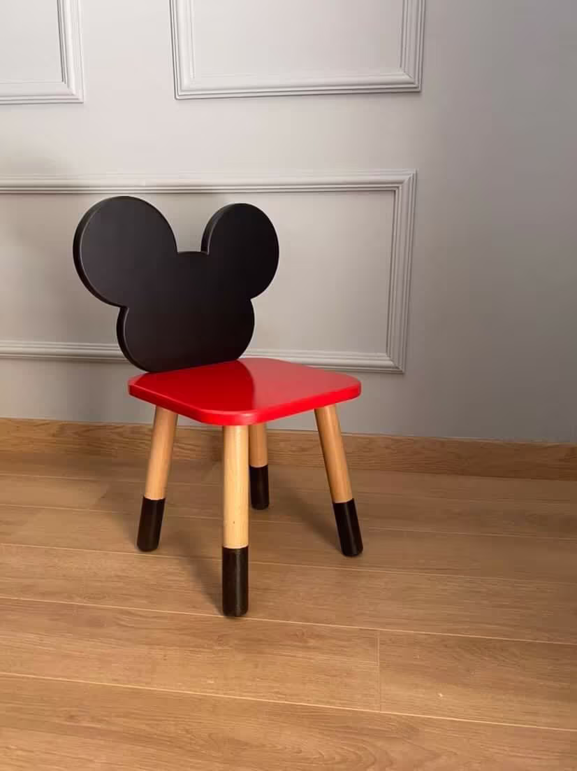 Mickey Chair & Table Set, Minnie Mouse Clover Table, Oval Room Light, Gift Kids