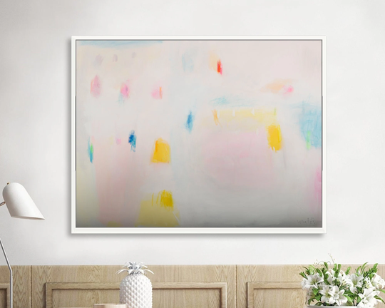 Original Colorful Canvas Abstract Painting, Large Wall Art, Extra Art By Camilo Mattis