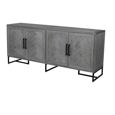 Ligon 78" Wide Mango Wood Sideboard