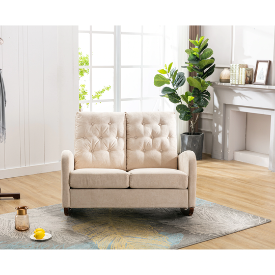 Living Room Comfortable Rocking Sofa 2-Seat Sofa for Home
