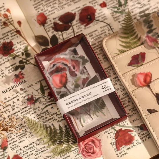40 Sheets Washi Series Stickers, Birthday Journal, Scrapbooking, Clip Art Kit, Travels Journals, Vintage Style, Scrapbook Ephemera, Seasons, Sa-1849