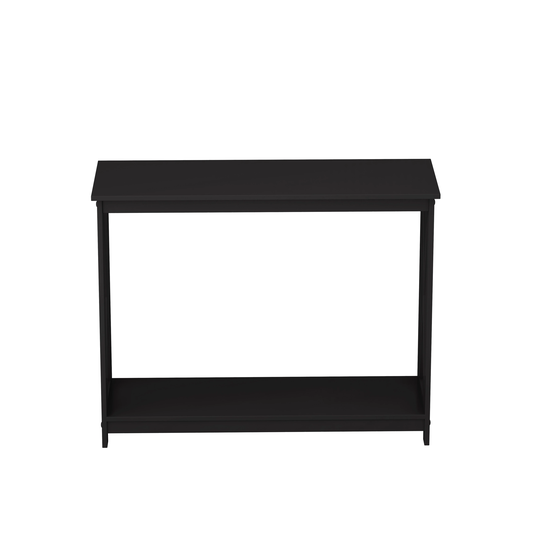 39.37" Black Console Table Entryway Table