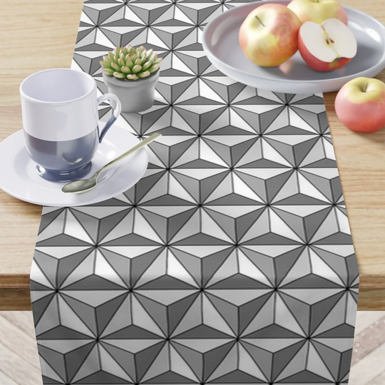 Spaceship Earth Table Runner Epcot Magical Mickey Home Decor