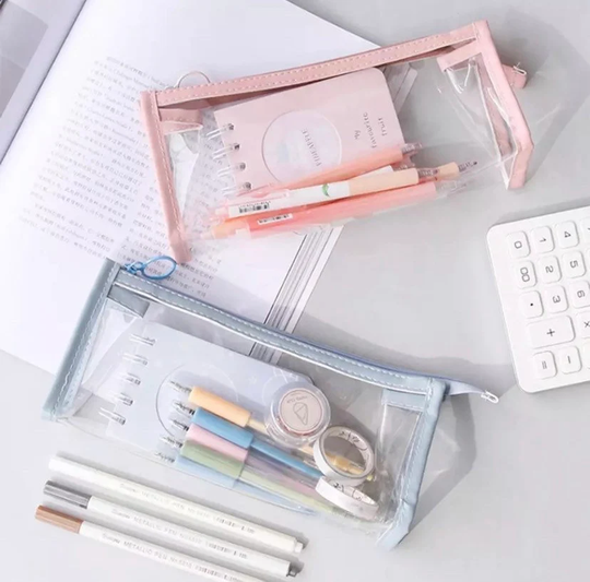 Cute Pencil Case, Back To School, College Office Supplies, Makeup Bag, Travel Stationary Bag