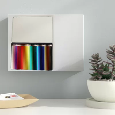 'Colored Pencils in a Box' Photographic Print on Wrapped Canvas