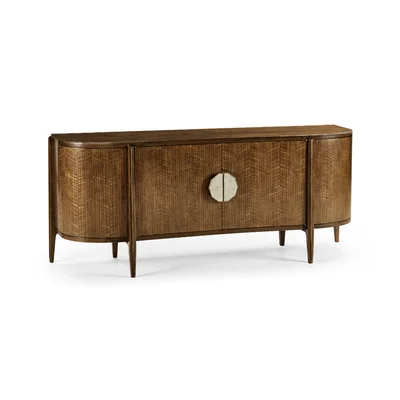 Toulouse 83" Wide 1 Drawer Walnut Wood Sideboard