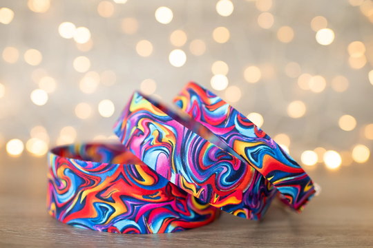 Sami's Multi-Colored Oil Slick | Matching Leashes & Bowties Available
