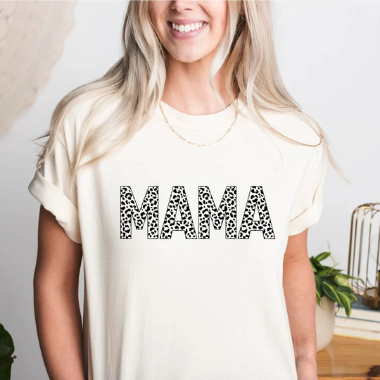 Comfort Colors Leopard Mama Shirt, Mom Life Mothers Day Shirt