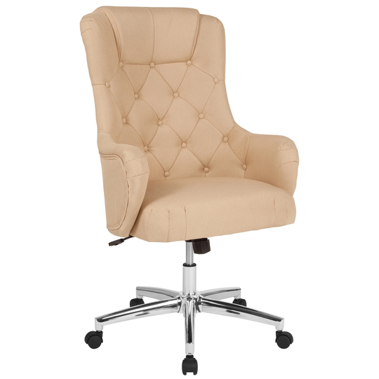 Home and Office Button Tufted Upholstered High Back Office Chair