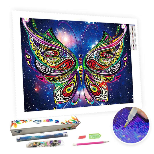 5D Diy Square Round Diamond Painting Kit Full Drill-Flower Butterfly-Diy By Number Rhinestone Pasted For Home Wall Decor
