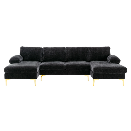 Oaks Aura Modern Reversible Fabric Accent sofa /Living room sofa sectional sofa