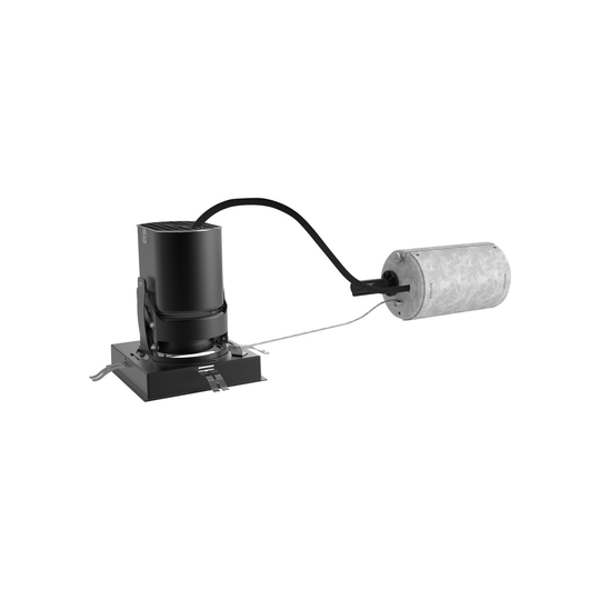Tech Lighting Entra 3500K LED Square Adjustable Remodel 3" Trim - Black