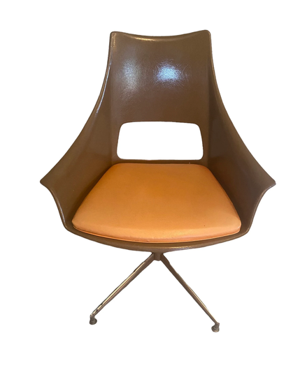 1963 Daystrom Swivel Chair/Mcm Fiberglass Atomic