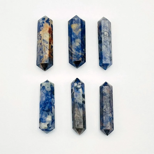 Sodalite Double Terminated Pencil Point Gemstones