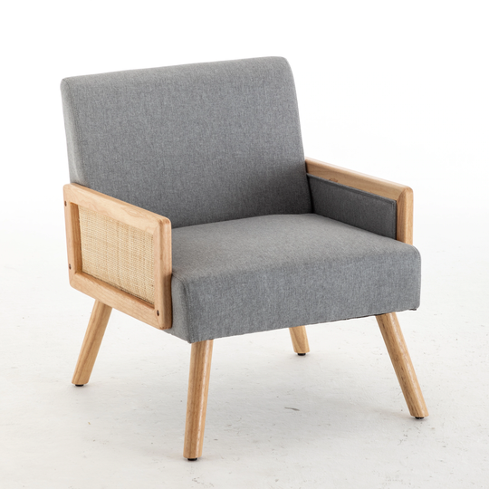 Mid Century Wooden Accent Chair Arm Chair
