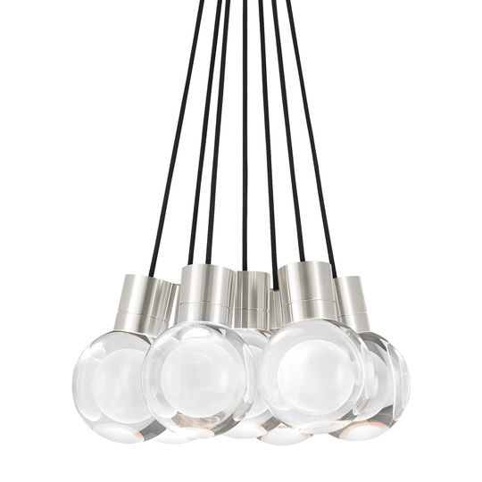 Tech Lighting Mina 7 Light 14" Wide LED Multi Light Pendant with White
