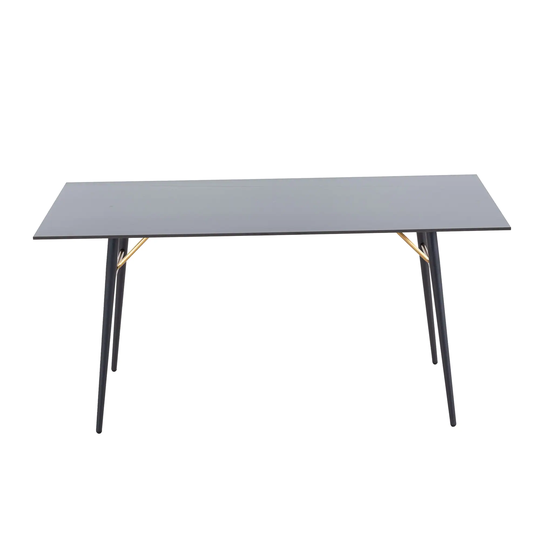 Dining Table walnut desk top for kitchen living room or office Black