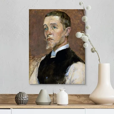 'Albert (Rene) Grenier (1858-1925)' by Henri de Toulouse-Lautrec - Painting Print